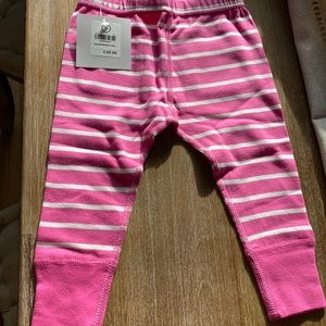 NWT Hanna Andersson bright baby basics stripe wiggle pant 12-18 months